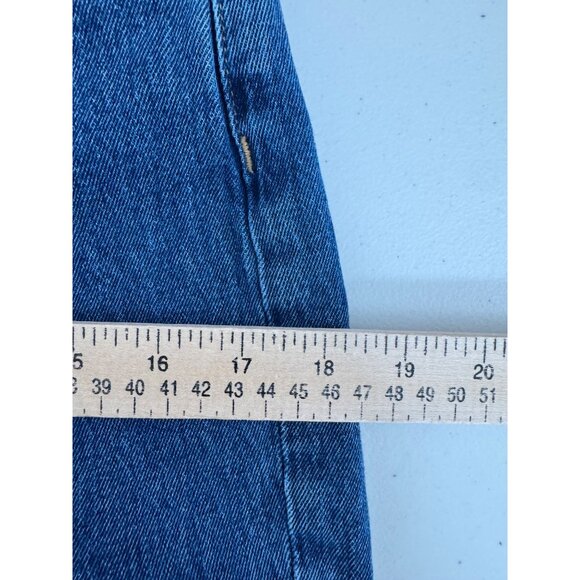 Other Stories High waist straight leg Jeans retro blue 90s boho sz 28 - Picture 7 of 9